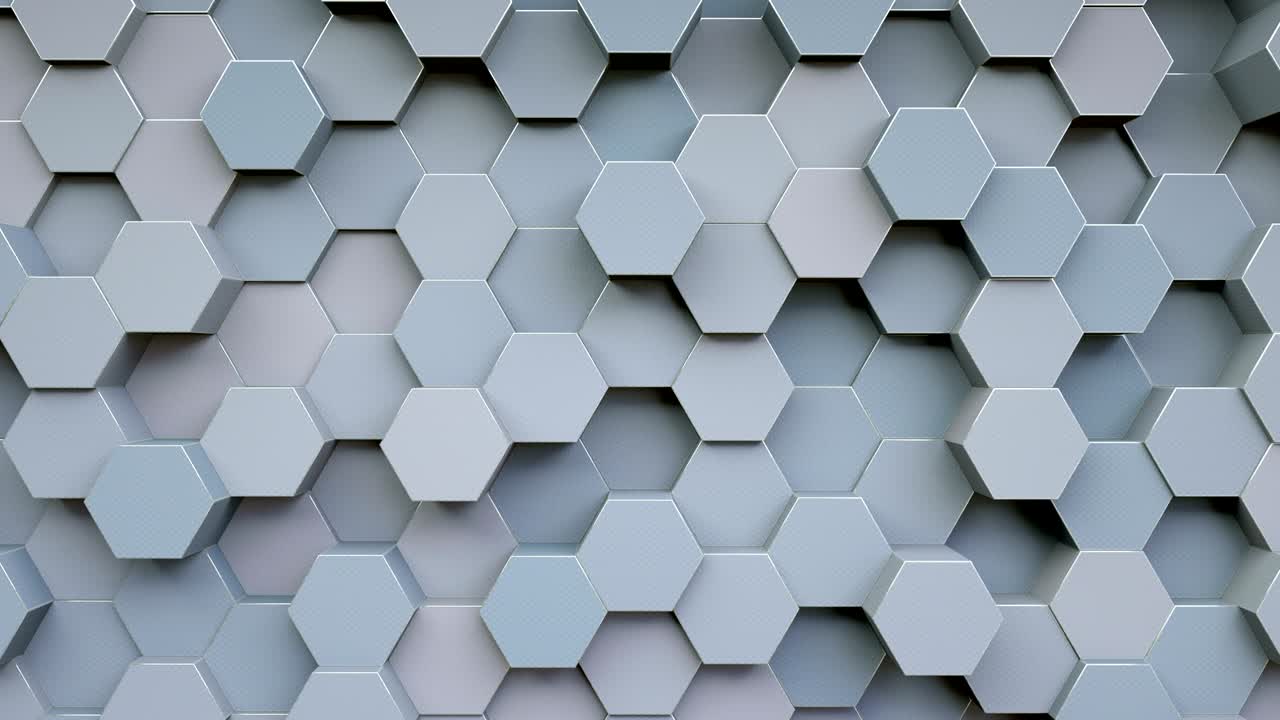 tecnología de color blanco patrón hexagonal fondo - bucle