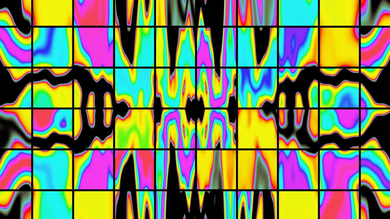 Iridisensi Multiwarna Latar Belakang Abstrak Resolume VJ Loop