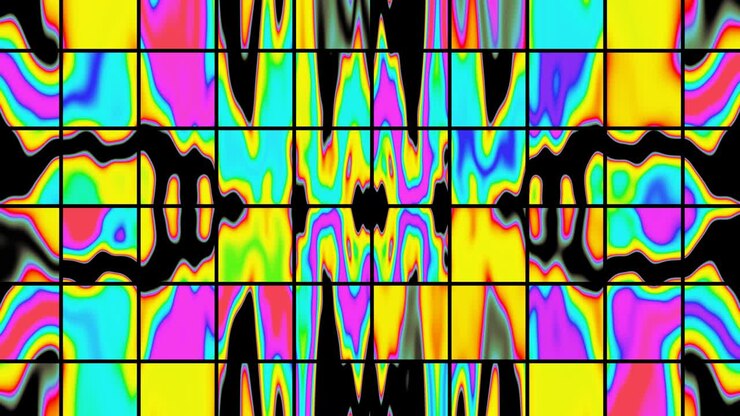 Multicolored iridescence of abstract background Resolume VJ Loop