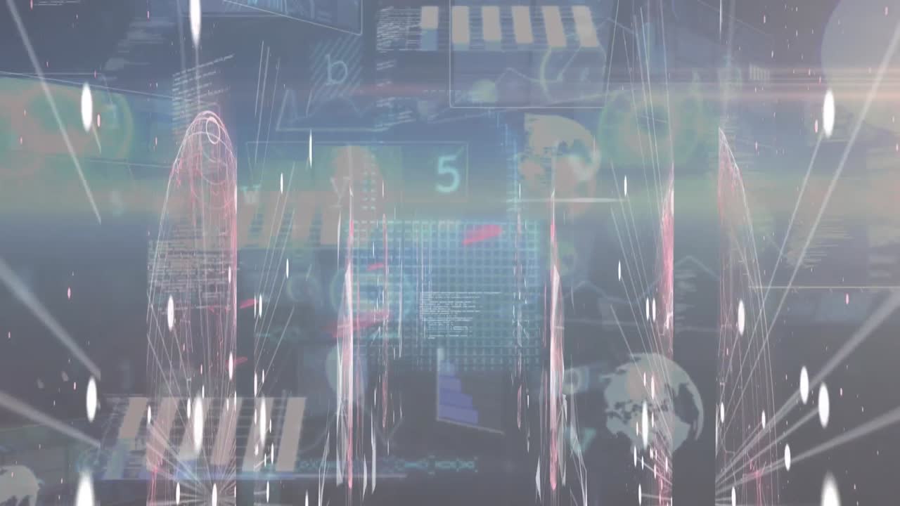 연결 네트워크의 애니메이션 및 이진 코딩 데이터 처리