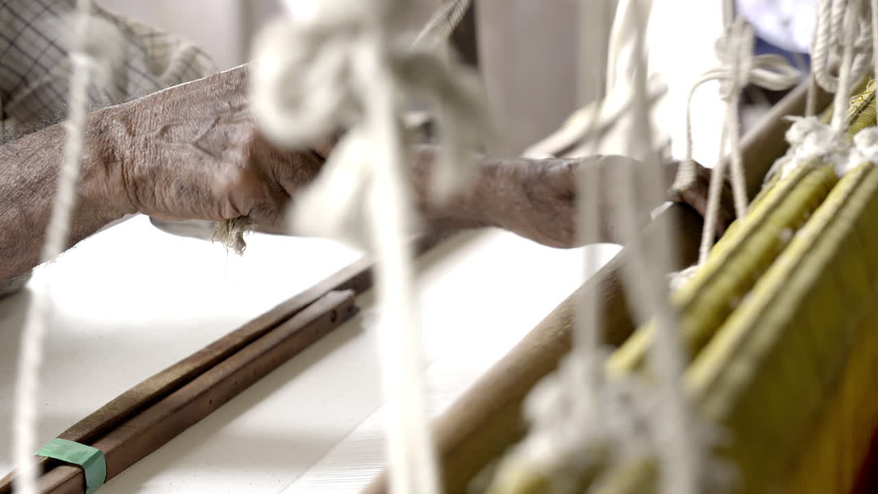 tejido tradicional indio de madera máquina de tejer