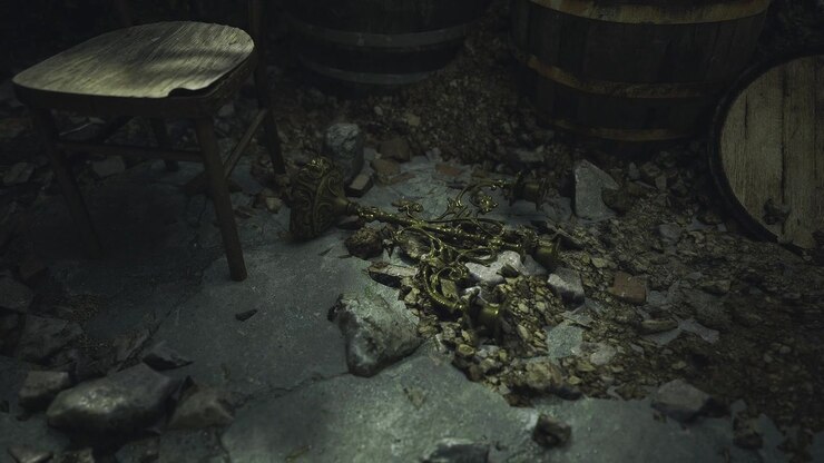 Abandoned rustic scene old environment featuring debris and dim lighting