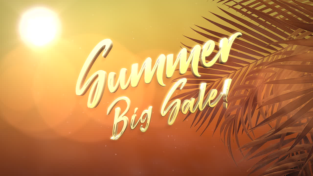 열 대 야자수와 태양 일몰 풍경에 여름 큰 판매