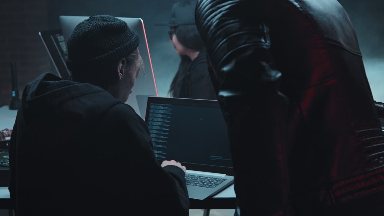 Hackers Doing Cybercrime in Secret Hideout