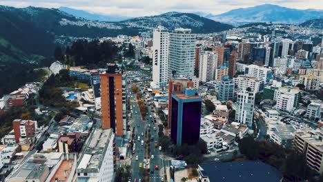 vista aérea de la capital de ecuador