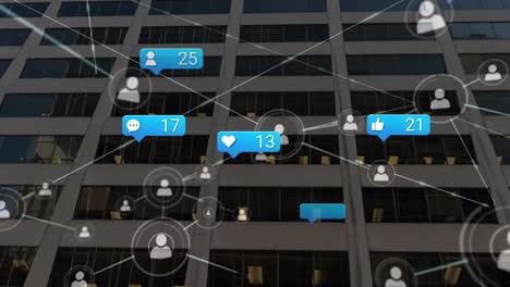 Animation-of-data-processing-over-cityscape