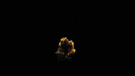 Helicopter and explosion
