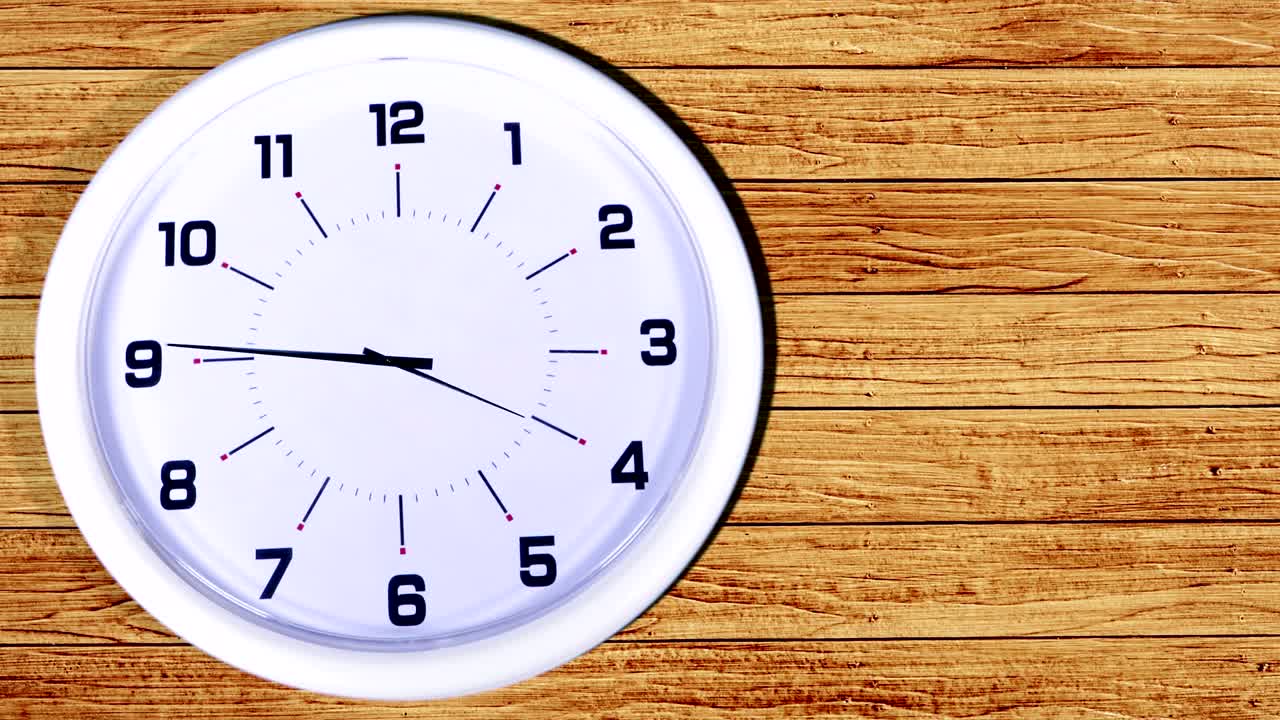 lapso de tiempo del reloj de pared