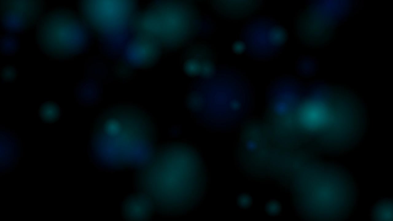 Abstract Background with Floating Blue Bokeh Particles