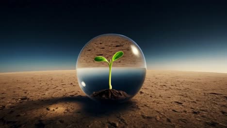in an isolated world, hope flourishes, bringing life to beauty where once a barren landscape seemed all-consuming
