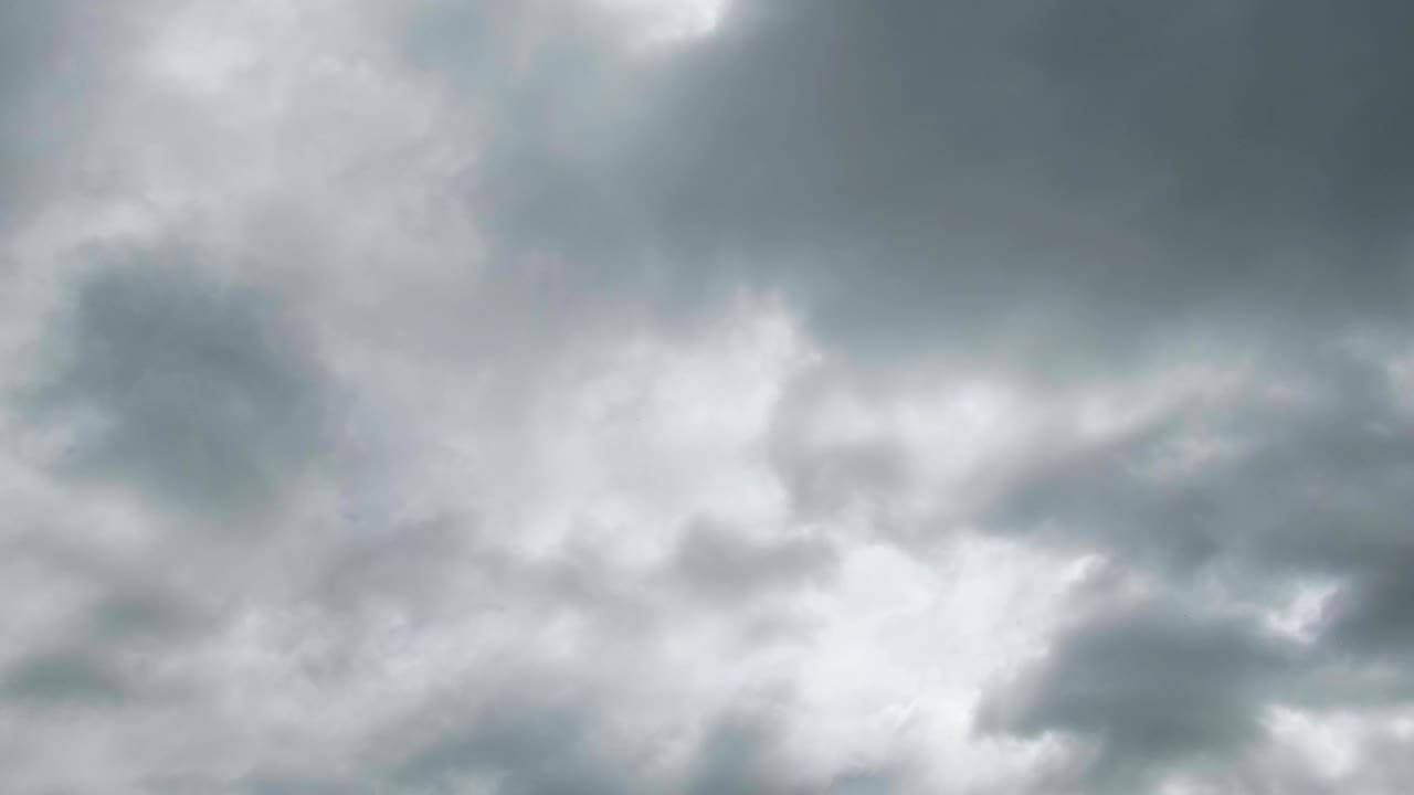 Clouds are Moving in the Blue Sky. TimeLapse