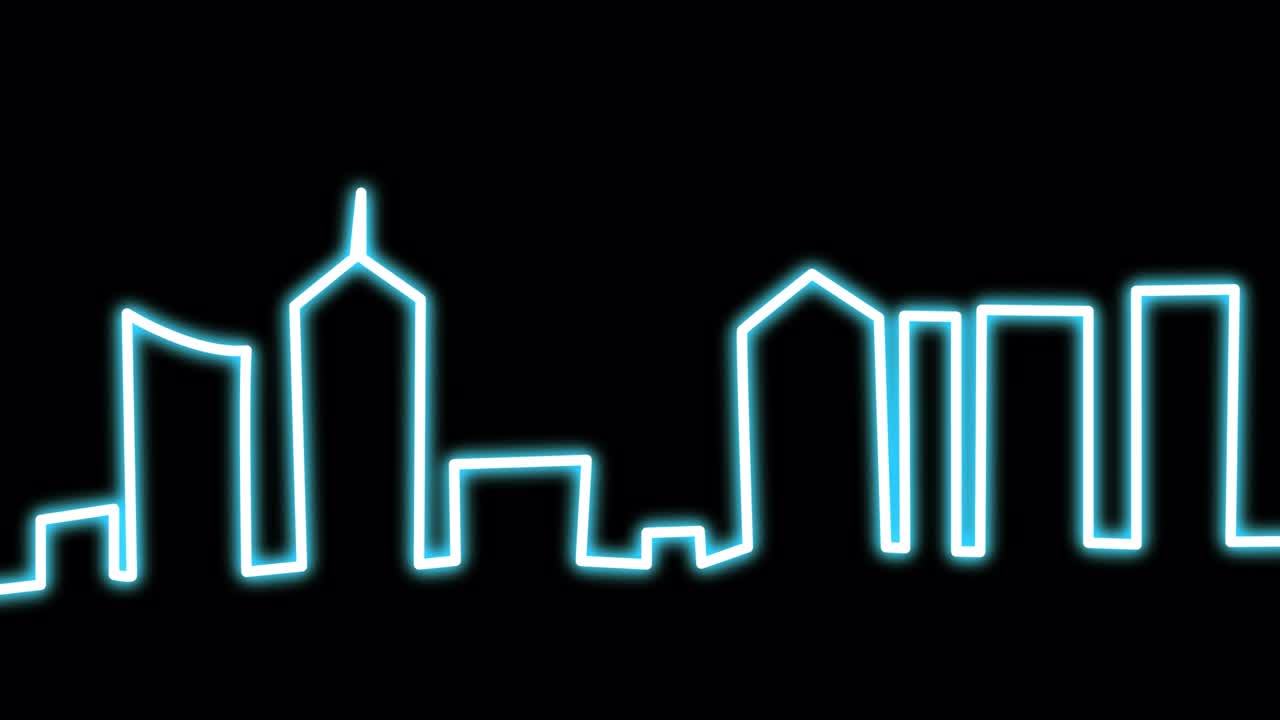 네온 스카이스크래퍼