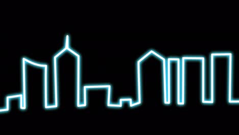 neon skyscrapers.