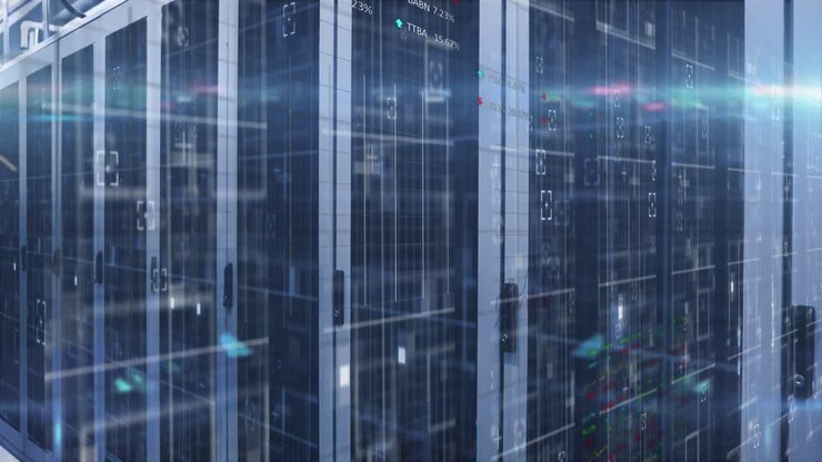 Animation of data processing over computer servers