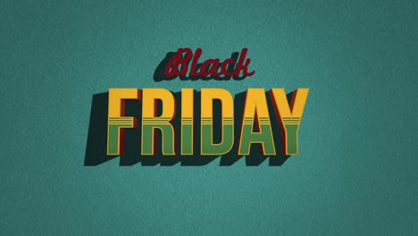 Retro-Black-Friday-text-on-green-vintage-texture-in-80s-style