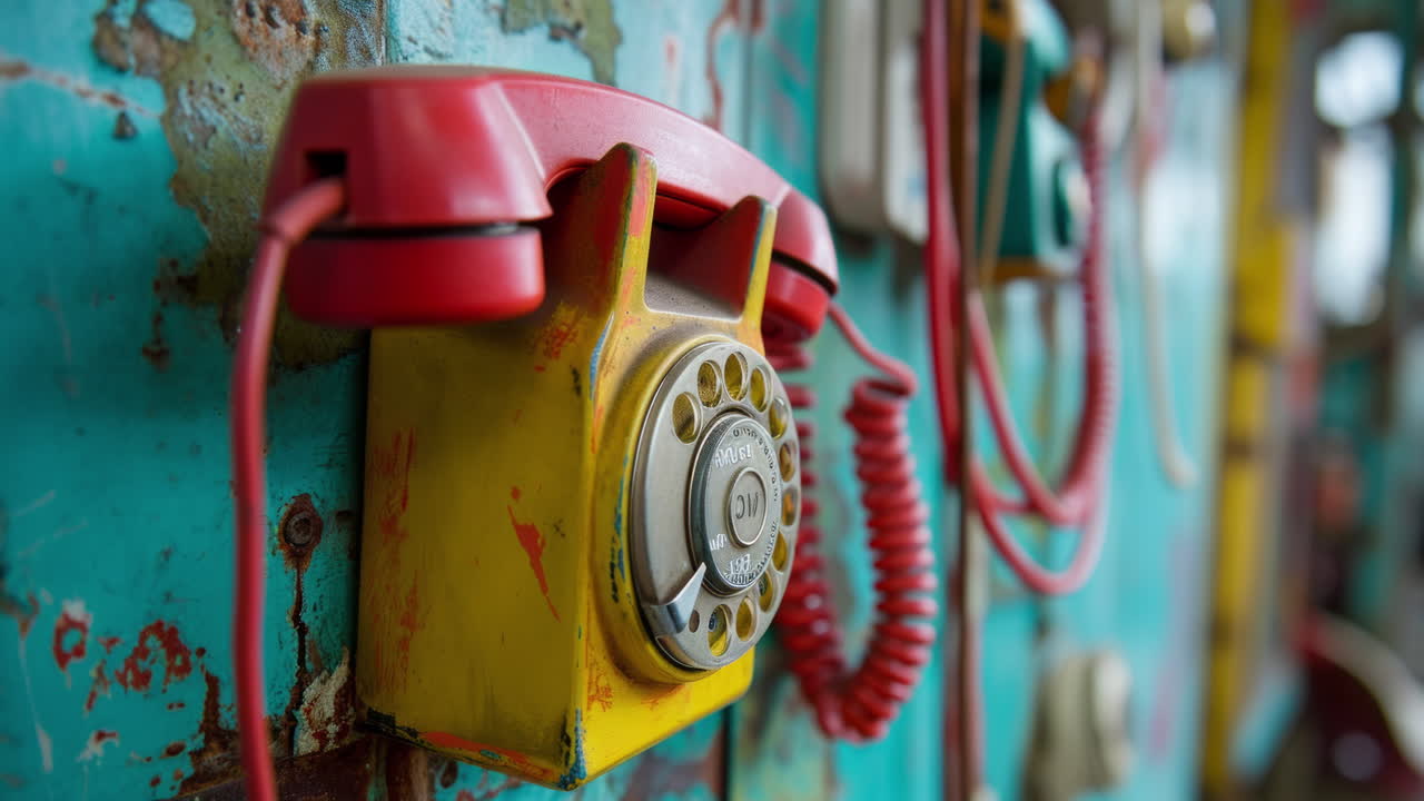 teléfonos rotativos retro