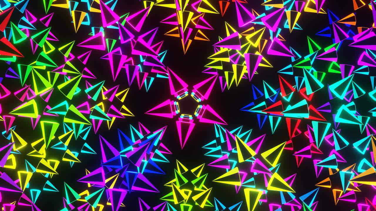 Abstract background flashing stars. VJ loop Animation