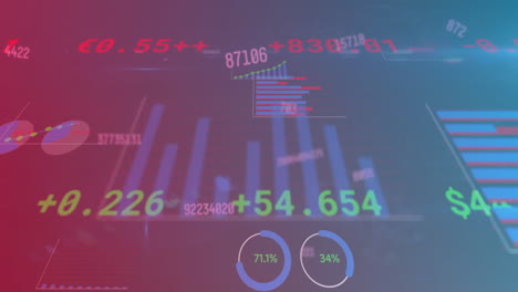 Animation-of-charts-and-financial-data-processing-on-dark-background