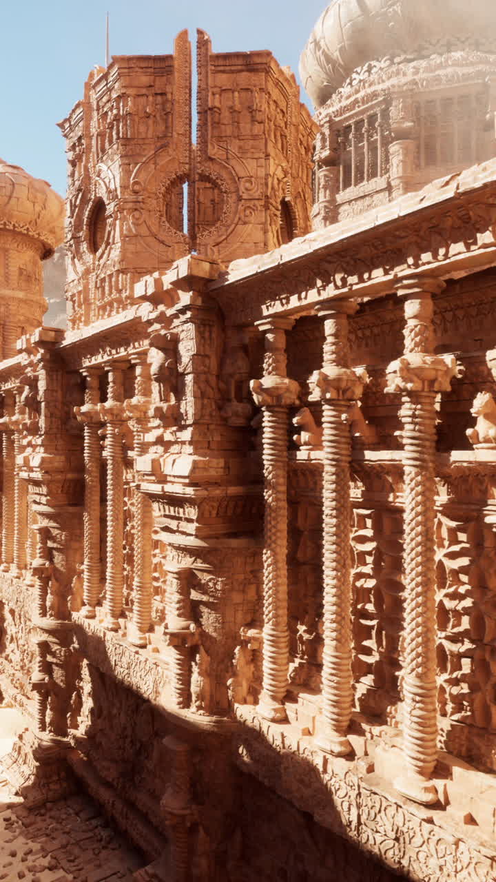 antiguas ruinas en una ciudad desierta