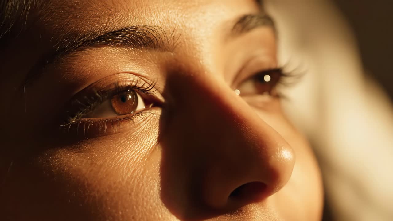 Close-up portrait of a woman's face
