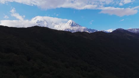 machhapuchare and dhaulagiri snow mountain
