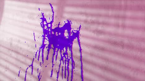 purple paint splash on a surface