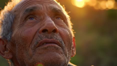 a thoughtful man gazing at the sunset: capturing moments of reflection and peace in nature's beauty