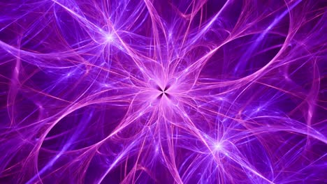 espiral fractal en bucle abstracto - trinidad de estrellas cósmicas - portal espiritual y mandala abstracto místico