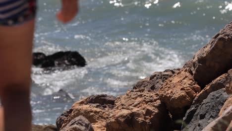 Malibu-waves-with-girl-walking-by