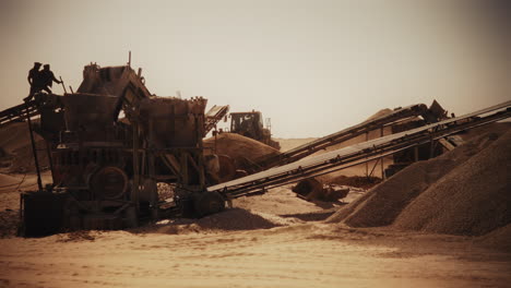 sand and gravel quarry operations