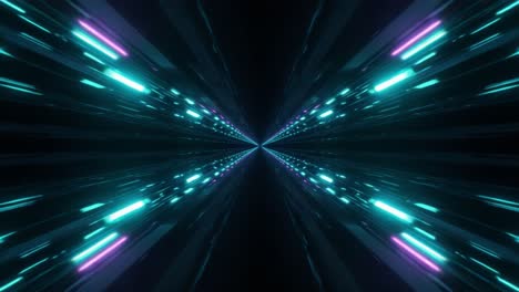 experience a captivating adventure through a futuristic tunnel filled with vibrant blue and purple lights. the perspective creates a sense of infinite depth and speed, transporting viewers to a digital world where brightness pulses in rhythmic patterns. this striking visual composition evokes feelin