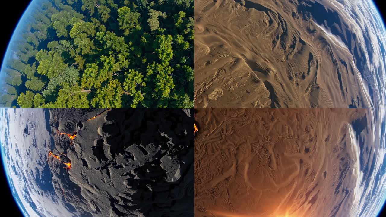 Paesaggi diversi della Terra
