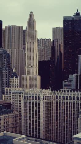 cityscape of skyscrapers