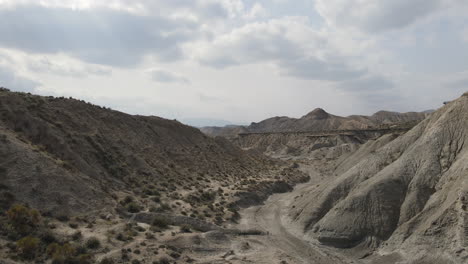 veduta aerea della valle del deserto