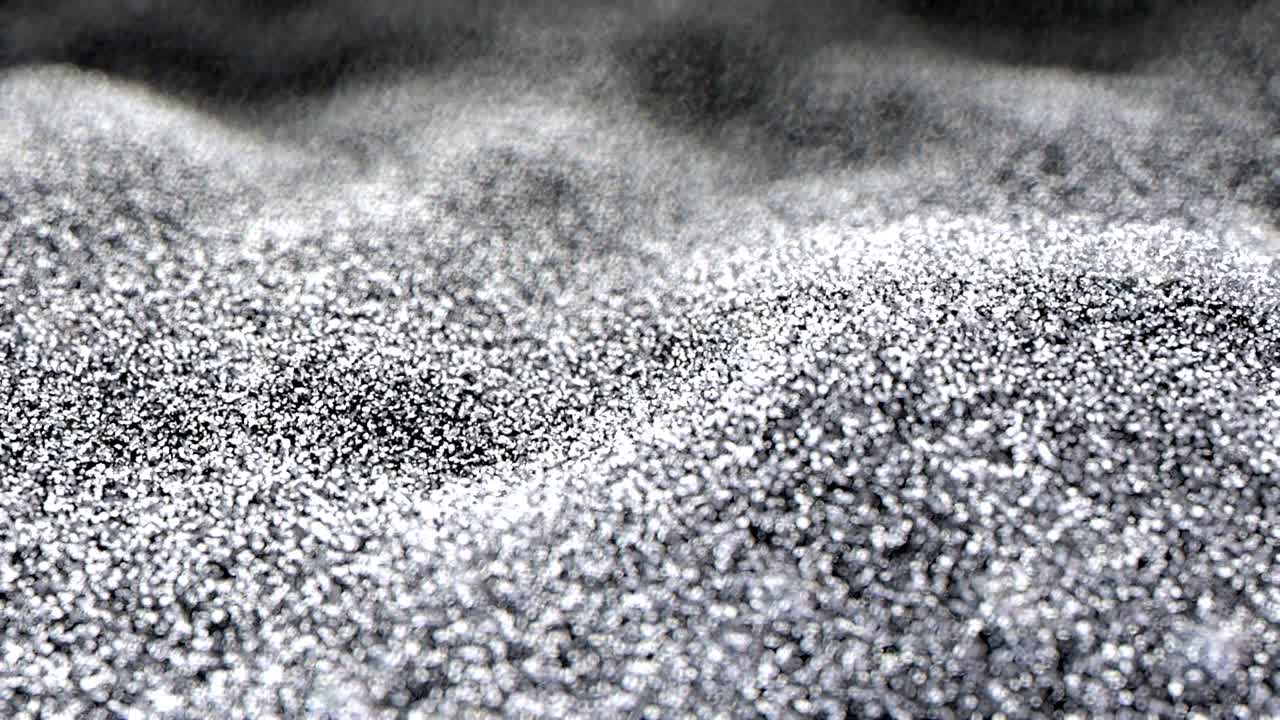 은빛이 반이는 물결이 흐르는 물결은 반이는 반이는 배경은 추상적인 이없는 vj 루프 입자 배경