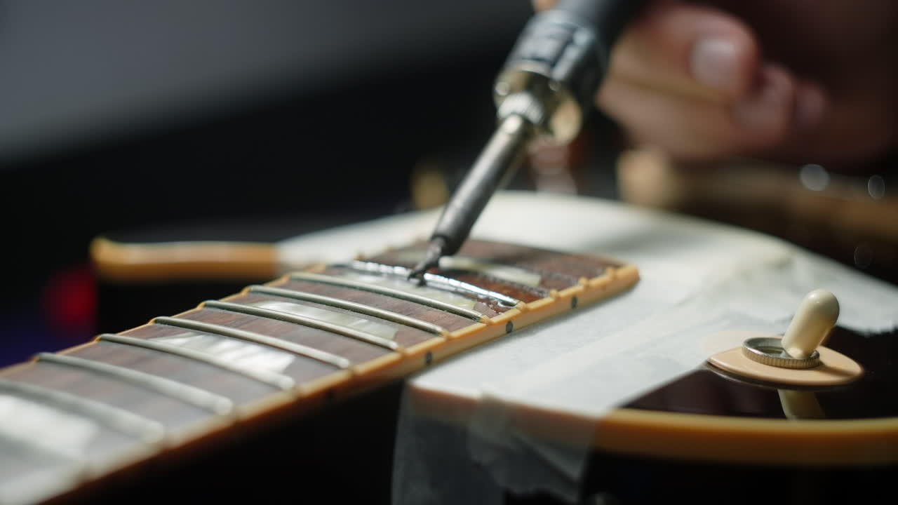 Guitar Neck Repair with Soldering Iron