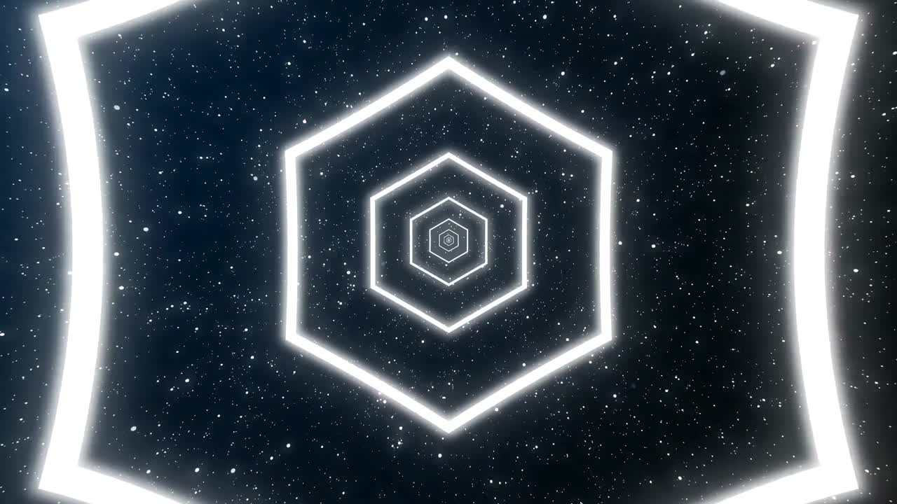 Animated Glowing Tunnel Looped Background