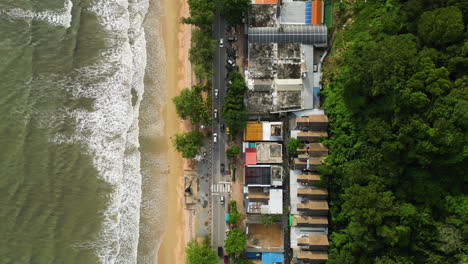 Aerial-Top-View-Of-Main-Street-Ao-Nang