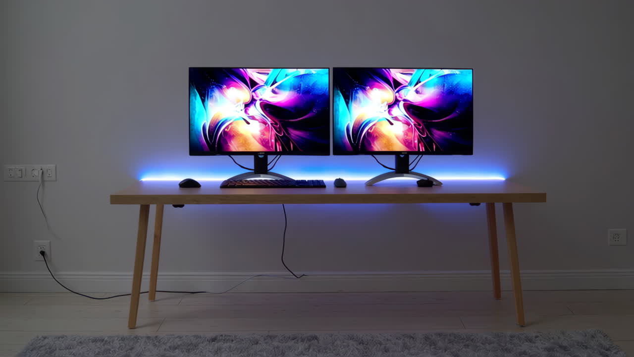 Modern Dual Monitor Setup