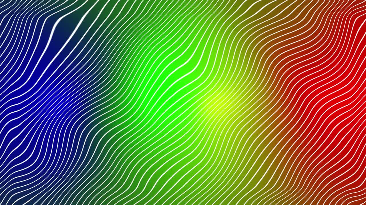 onda de partículas, movimiento de onda de línea de cuadrícula fondo animado abstracto onda de partículas digitales y luces fondo, fondo de partículas digitales cibernético o tecnológico, animación de bucle sin costuras