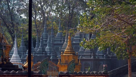 Medium-Shot-of-Shrines-of-the-Dead-People