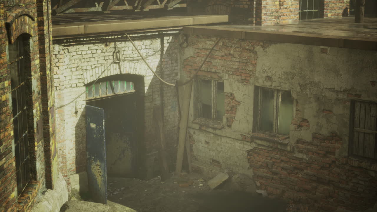 Exploring the hidden charm of an abandoned industrial site at dusk