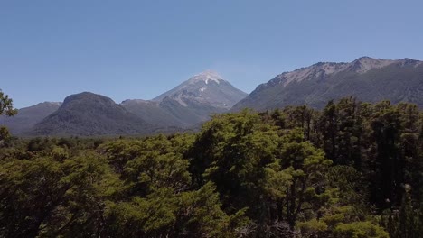 areal view of majestic nature in argentina, south america