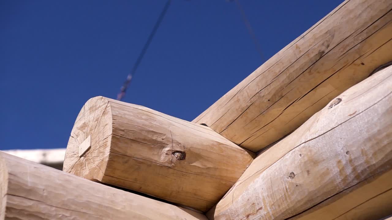 construcción de cabañas de madera