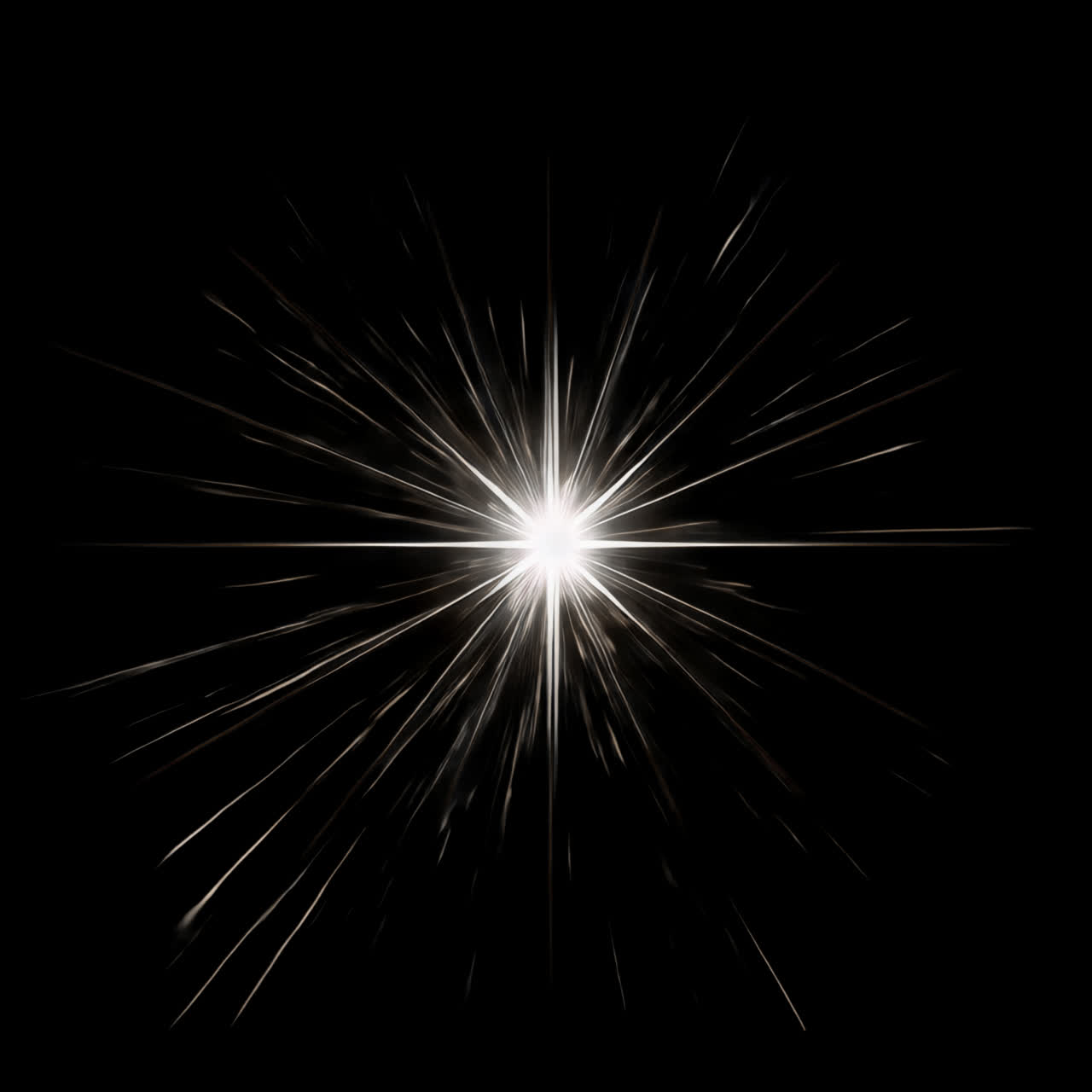 Bright explosive starburst effect animated overlay, transparent 4K video, alpha channel, ProRes 4444