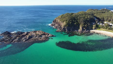 Reveal-Boat-Beach---Seal-Rocks---Mid-North-Coast---New-South-Wales--NSW---Australia---Aerial-Shot