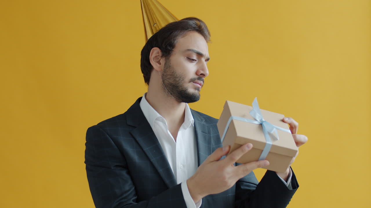 Man Receiving a Gift