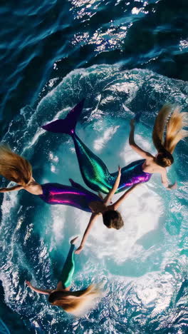 mermaids in the ocean