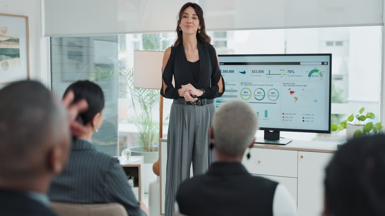 presentación de negocios en la oficina