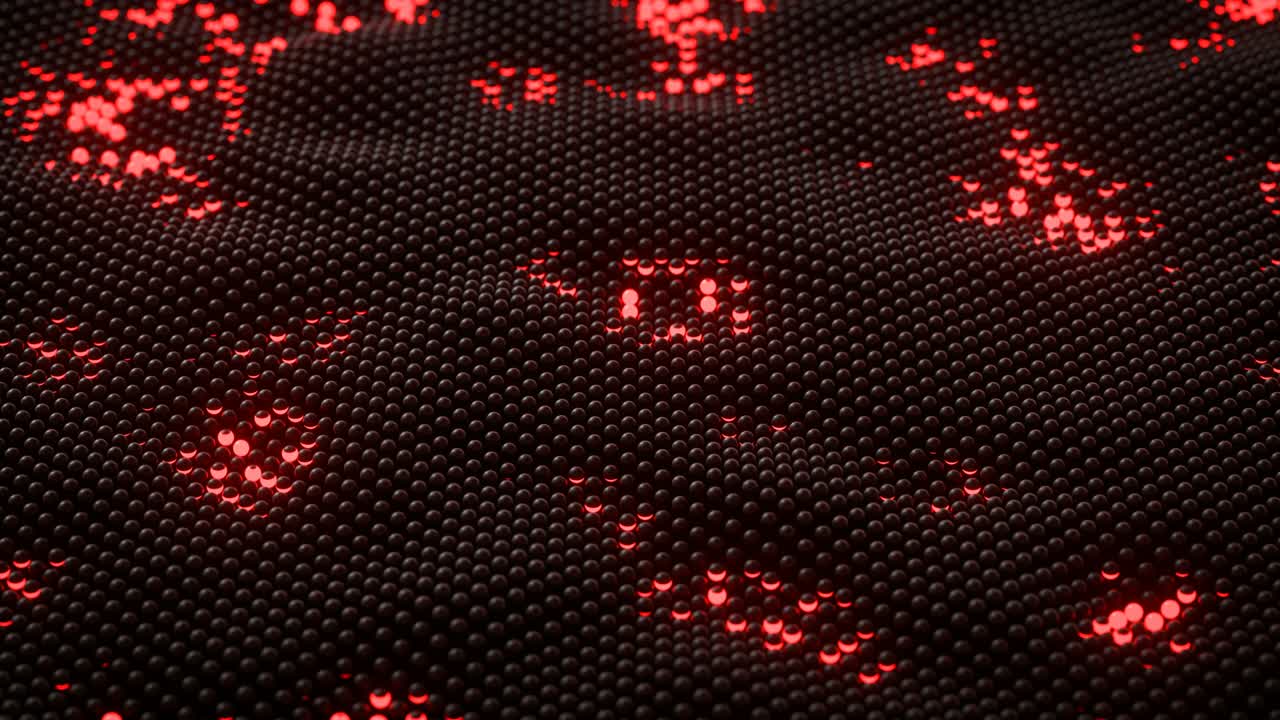 red neuronal virtual resplandeciente abstracta bucle sin costuras animación de renderización en 3d